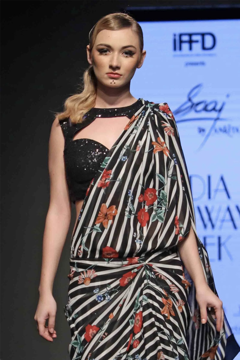 pre-draped-pre-stitched-sari-in-stripes-floral-print-with-modern-blouse-big