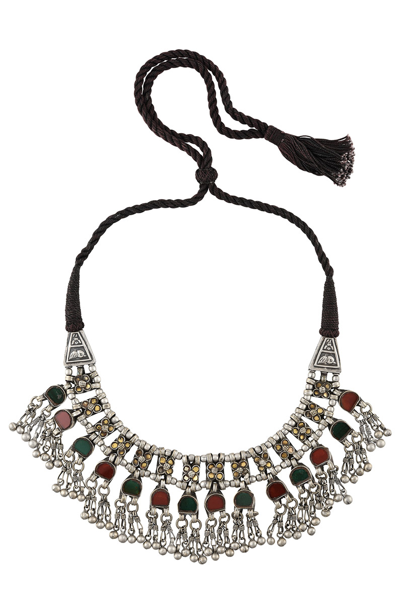 Silver-Floral-Dhani-Choker-big